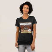 おもしろビーバージョーク 楽しいキャラクター Tシャツ (正面フル)