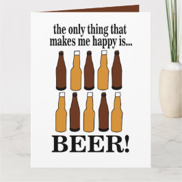 おもしろビールボトル カード