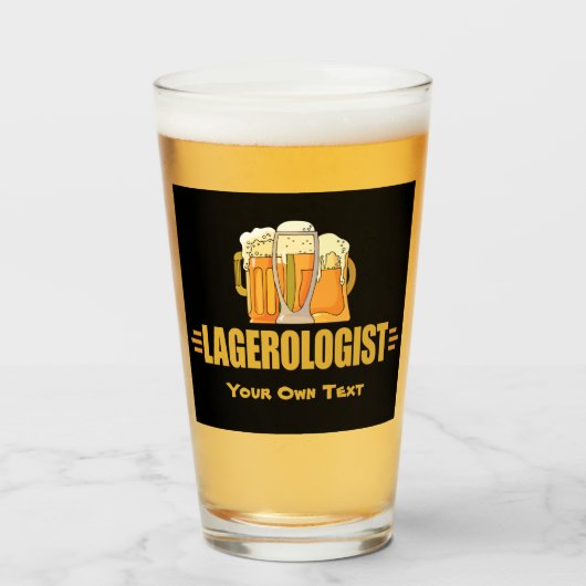 おもしろビールラガーロジスト タンブラーグラス (ドリンク正面)
