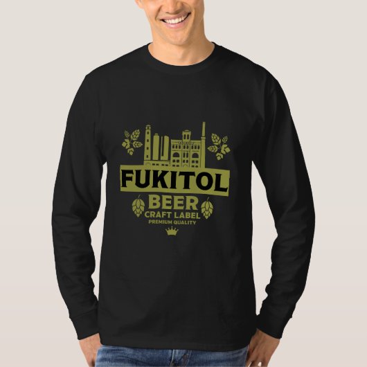 おもしろビールラベル Tシャツ (正面)