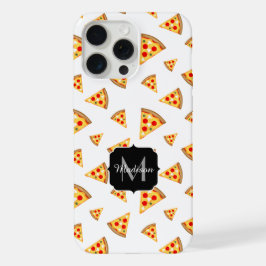 おもしろピザスライス柄カスタムモノグラム iPhone 15 PRO MAXケース