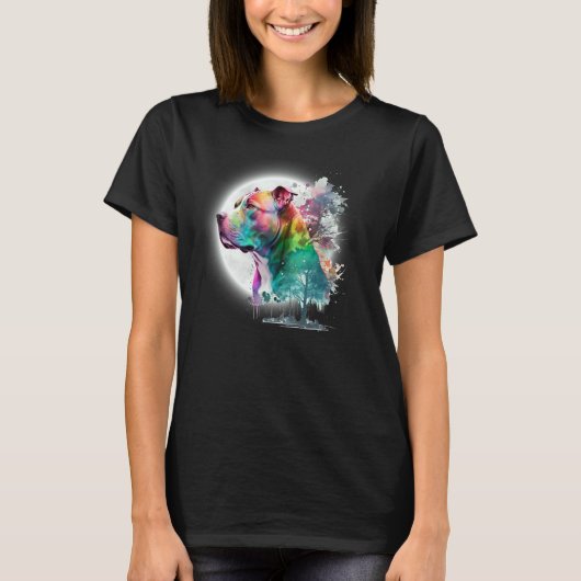 おもしろピットブルアート ピブル Tシャツ (正面)