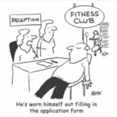 おもしろフィットネスクラブ シール (正面)