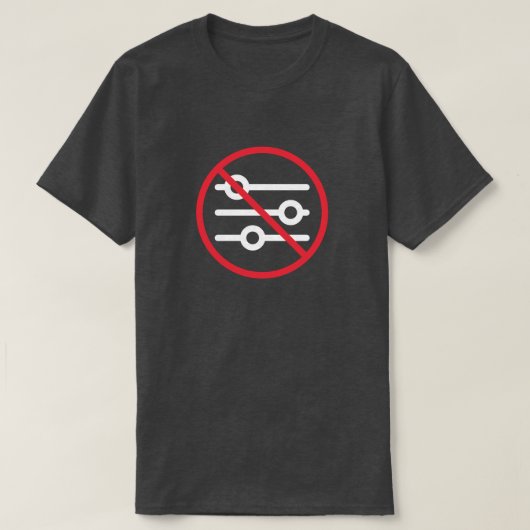おもしろフィルターなし Tシャツ (デザイン正面)