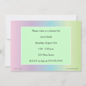 おもしろベイビー お披露目パーティー カートゥーン招待状 招待状 (裏面)