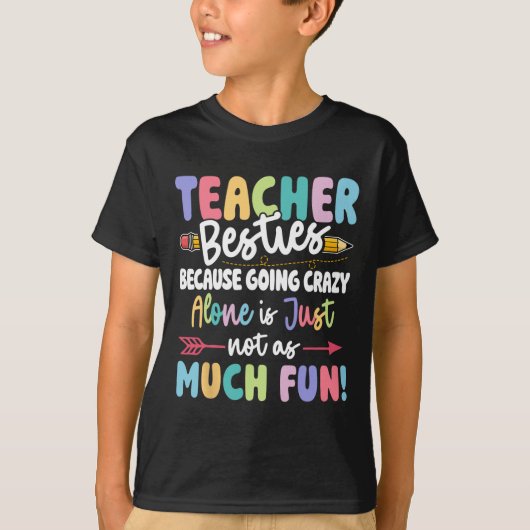 おもしろベストな先生同士のペア _1  Tシャツ (正面)