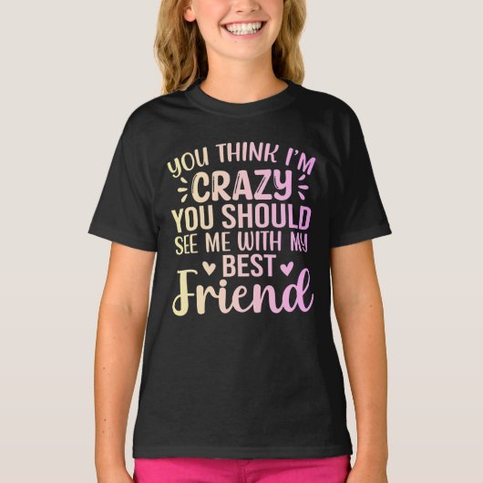 おもしろベストフレンドTシャツ Tシャツ (正面)