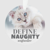 おもしろペット２ フォト クリスマス オーナメント (正面)