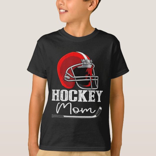 おもしろホッケーママ ホッケー選手の母 Tシャツ (正面)