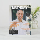 おもしろマガジン エディトリアルフォト 97歳の誕生日 招待状 (スタンド正面)