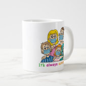 おもしろマグカップが起きた時に! ジャンボコーヒーマグカップ (正面右)