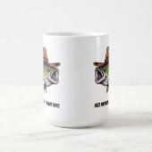 おもしろマグカップカウボーイハット付きバスフィッシュ コーヒーマグカップ (中央)