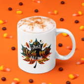 おもしろマグカップ秋皮肉だけ私を一人で葉 コーヒーマグカップ