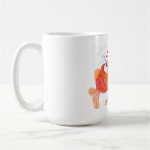 おもしろマグカップ魚と虫 – 愛 コーヒーマグカップ (左)