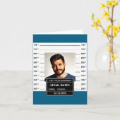 おもしろマグショットステッカー カード (黄色い花)