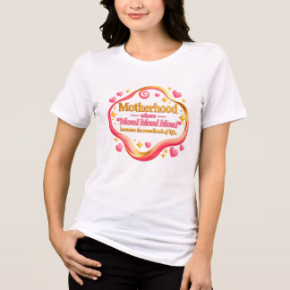 おもしろママの名言 - ママ！ママ！ママ！のサウンドトラック トライブレンドＴシャツ