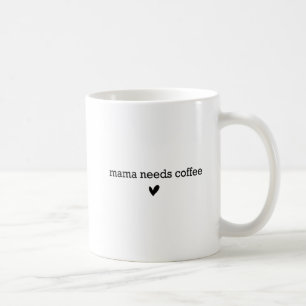 おもしろミニマリストママボスママのコーヒーハート コーヒーマグカップ