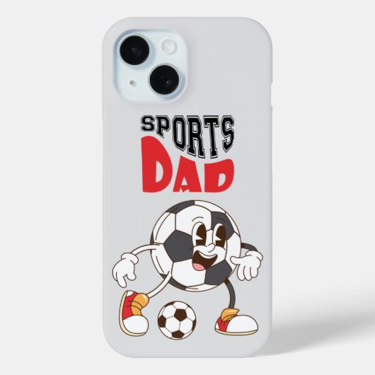おもしろミニマルタイポグラフィスマホケース | スポーツ好きのパパ Case-Mate iPhoneケース (裏面)