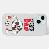 おもしろミニマルタイポグラフィスマホケース | スポーツ好きのパパ Case-Mate iPhoneケース (裏面 (横))