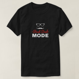 おもしろモダンな白黒のベストダッドモード Tシャツ