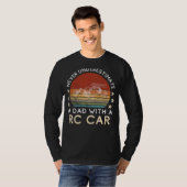 おもしろラジコンカーTシャツ パパのラジコン操作  Tシャツ (正面フル)