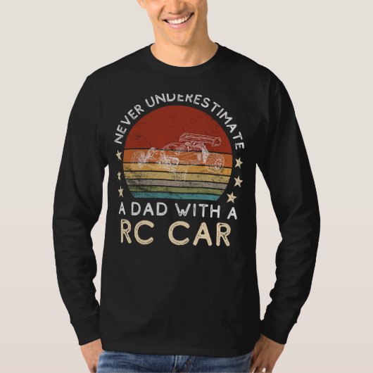 おもしろラジコンカーTシャツ パパのラジコン操作  Tシャツ (正面)