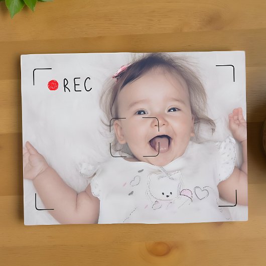 おもしろレコードの赤い点 カスタム写真 ポストカード