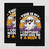 おもしろレトロなブー 招待状 (正面/裏面)