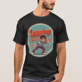 おもしろレトロゲームデザイン - スタイルのあるラグ！ Tシャツ (正面)