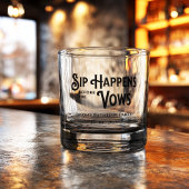 おもしろレトロタイポグラフィー オーダーメイド バチェラーパーティー ウイスキーグラス