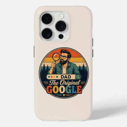 おもしろレトロ父の日iPhoneケース Case-Mate iPhoneケース (裏面)