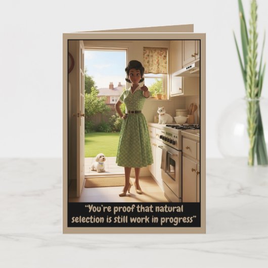 おもしろレトロ カード (正面)