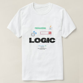 おもしろロジックコードモードオン プログラミング Tシャツ