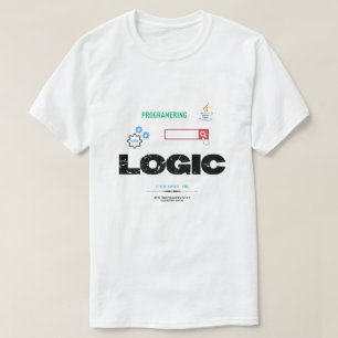 おもしろロジックコードモードオン プログラミング Tシャツ