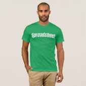 おもしろ会計士 - スプレッドシート Tシャツ (正面フル)