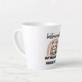 おもしろ内向型猫好き名言 カフェラテマグ (左アングル)