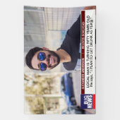 おもしろ動画 男性の50歳誕生日 ニュース テレビ 40歳 60歳 横断幕 (縦)