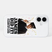 おもしろ卒業パーティー オーダーメイドフォトTシャツ iPhone 16ケース (裏面横)
