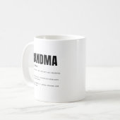 おもしろ可愛いおばあちゃんの定義 コーヒーマグカップ (正面左)