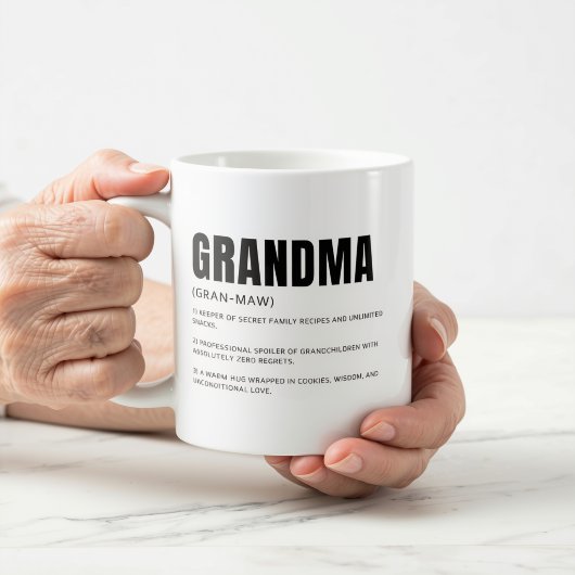 おもしろ可愛いおばあちゃんの定義 コーヒーマグカップ