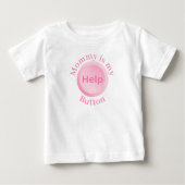おもしろ可愛い母の日ギフトのベビー服 名前入りデザイン ベビーTシャツ (正面)