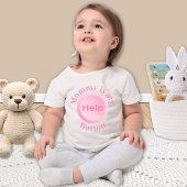 おもしろ可愛い母の日ギフトのベビー服 名前入りデザイン ベビーTシャツ