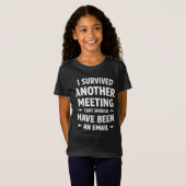 おもしろ女子の学校会議Tシャツ - 皮肉なEma Tシャツ (正面フル)