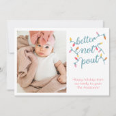 おもしろ子供写真ぷんぷんホリデーカード シーズンカード (正面)