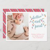 おもしろ子供写真ぷんぷんホリデーカード シーズンカード (正面/裏面)