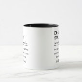 おもしろ学生部長定義コーヒー マグカップ (中央)