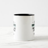 おもしろ定年退職生物教師ギフト ツートーンマグカップ (中央)