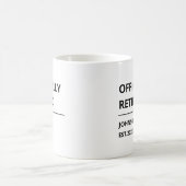 おもしろ定年退職 コーヒーマグカップ (中央)