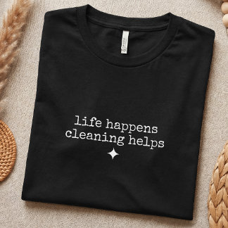 おもしろ家事好きシンプル Tシャツ