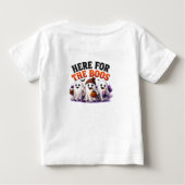 🍻 おもしろ幽霊ハロウィンパン👻 ベビーTシャツ (裏面)
